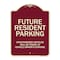 Signmission Designer Series-Unauthorized Vehicles Will Be Towed Burgungy, 24" x 18", BU-1824-9746 A-DES-BU-1824-9746 - alternate 1